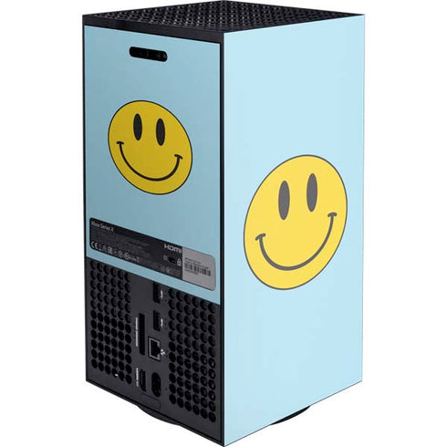 Blue Happy Face XBox Series X Digital Edition Console Skin